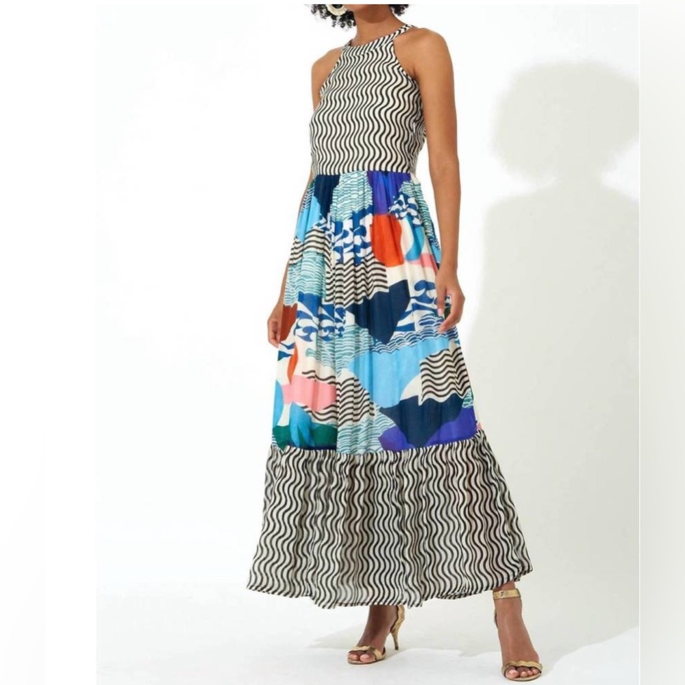 Oliphant High Neck Maxi in Pacifica NWT
